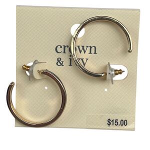 Crown & Ivy Gold Statement Earrings